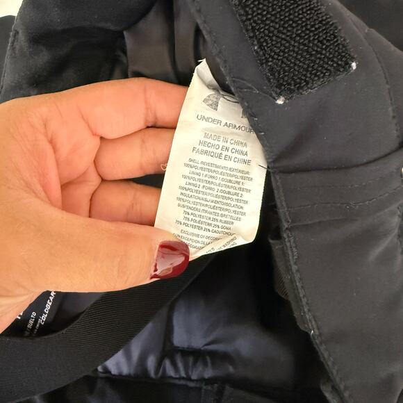 Under Armour Kids Snow Bib Snowboarding Loose Black - YLG Youth Large - Picture 7 of 9